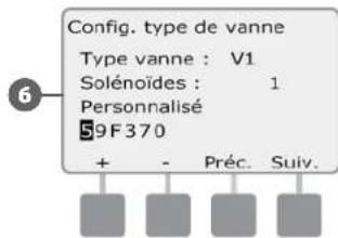 RAIN BIRD ESPLXD - Configuration des types de vannes - 7