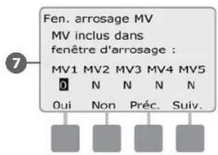 RAIN BIRD ESPLXD - Configurer une fenêtre d'arrosage MV - 9