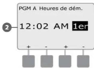 RAIN BIRD ESPLXD - Les heures de démarrage sont les heures de démarrage du programme. - 5