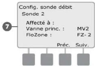 RAIN BIRD ESPLXD - Configuration des sondes de débit personnalisées - 20