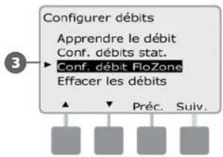 RAIN BIRD ESPLXD - Configurer débits FloZone™ - 5