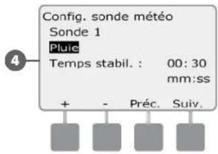 RAIN BIRD ESPLXD - Configurer les sondes météo basées sur les décodeurs - 6