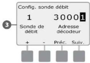 RAIN BIRD ESPLXD - Configuration des sondes de débit Rain Bird - 5