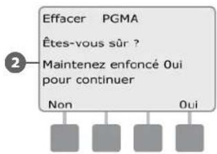 RAIN BIRD ESPLXD - Effacer un seul programme - 4