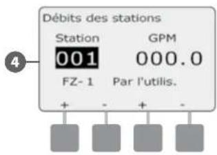 RAIN BIRD ESPLXD - Configurer manuellement les débits - 6