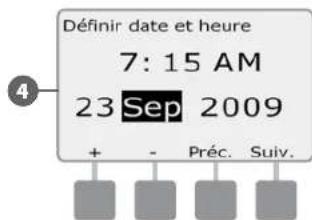 RAIN BIRD ESPLXD - Régler la date et l'heure - 11