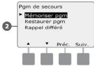 RAIN BIRD ESPLXD - Enregistrer les programmes par défaut - 4