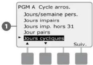 RAIN BIRD ESPLXD - Jours cycliques - 3