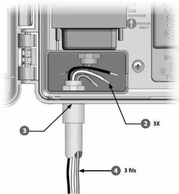 RAIN BIRD ESPLXD - Connexion de l'alimentation électrique - 5