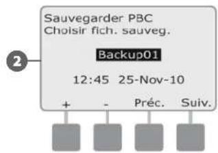 RAIN BIRD ESPLXD - Sauvegarder des programmes dans une cartouche PBC-LXD - 4