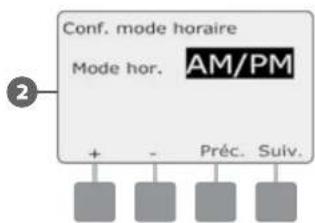 RAIN BIRD ESPLXD - Configuration du système horaire - 4