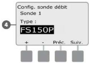 RAIN BIRD ESPLXD - Configuration des sondes de débit Rain Bird - 6