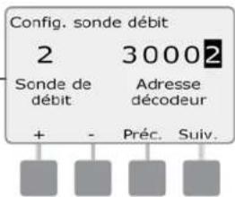 RAIN BIRD ESPLXD - Configuration des sondes de débit personnalisées - 12