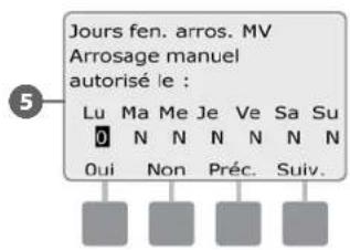 RAIN BIRD ESPLXD - Configurer une fenêtre d'arrosage MV - 7