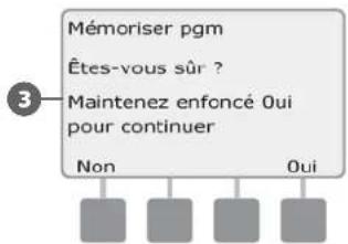 RAIN BIRD ESPLXD - Enregistrer les programmes par défaut - 5