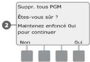 RAIN BIRD ESPLXD - Supprimer tous les programmes - 4