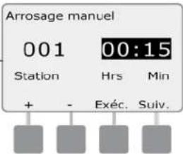RAIN BIRD ESPLXD - Démarrer manuellement une station - 15