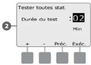 RAIN BIRD ESPLXD - Tester toutes les stations - 5