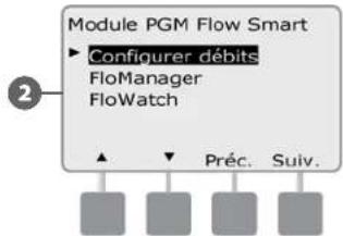 RAIN BIRD ESPLXD - Configurer débits FloZone™ - 4