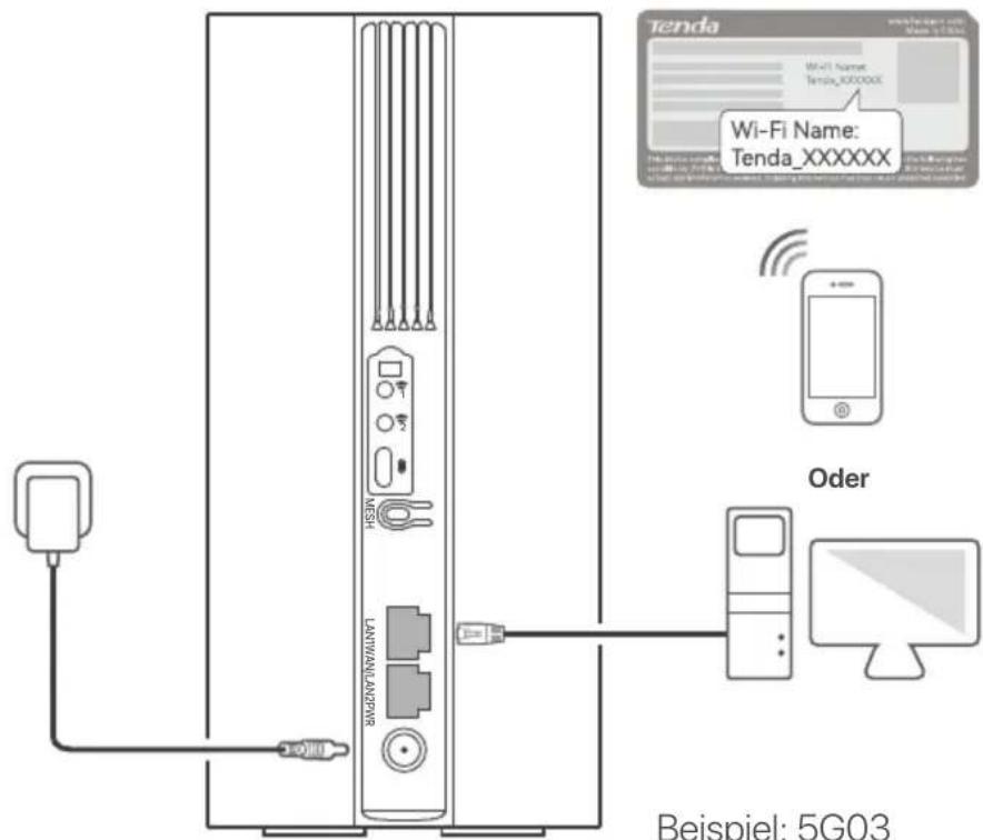 Tenda 5G03 - Clients mit dem Internet verbinden - 1