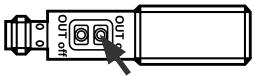 IFM OGE502 - 物体を検出すると受光器が切り替わる - 1