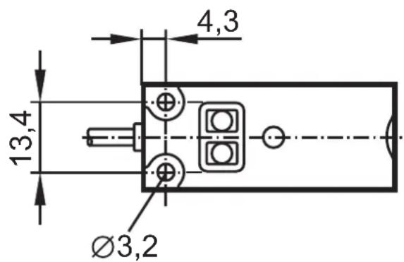 IFM KQ6005 - Cotation des trous du détecteur - 1