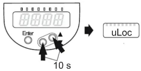 Enter 10 s uLoc