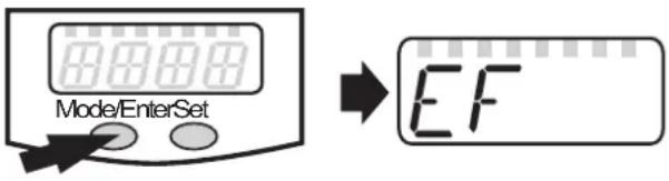 IFM SD6100 - Changement du niveau de menu 1 au niveau de menu 2 : - 1