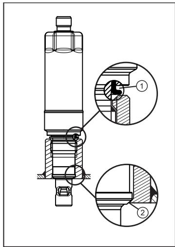 IFM LDL101 - Eljárás az érzékelő szerelésekor - 1