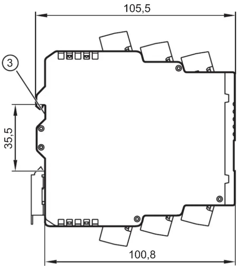 IFM VSE003 - Schéma d'encombrement - 2