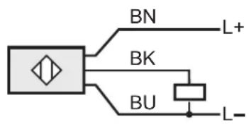 IFM DI520A - Schéma de branchement - 2