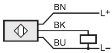 IFM DI520A - Schéma de branchement - 1