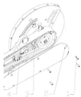 Zipper ZIBTS350 - Schutzhaube einstellen. - 1
