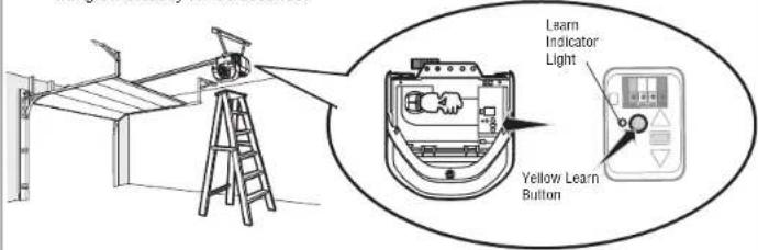 CHAMBERLAIN 050ACTWFMC - Program a remote control using the learn button - 1
