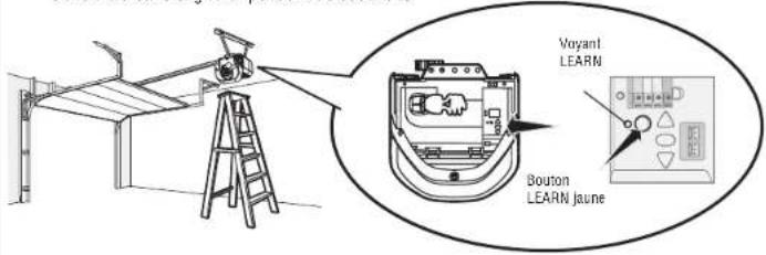 CHAMBERLAIN 050DCTBMC - Programmez une télécommande en utilisant le bouton LEARN - 1