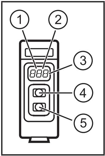 IFM O5D100 - Tryckknappar och indikeringar - 1