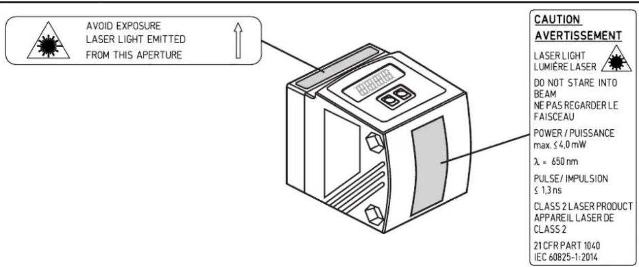 IFM O1D100 - Etiquette du produit - 1