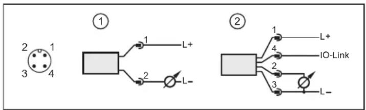 ① ② 1 L+ 2 L- 3 4 L+ 4 2 L- 3