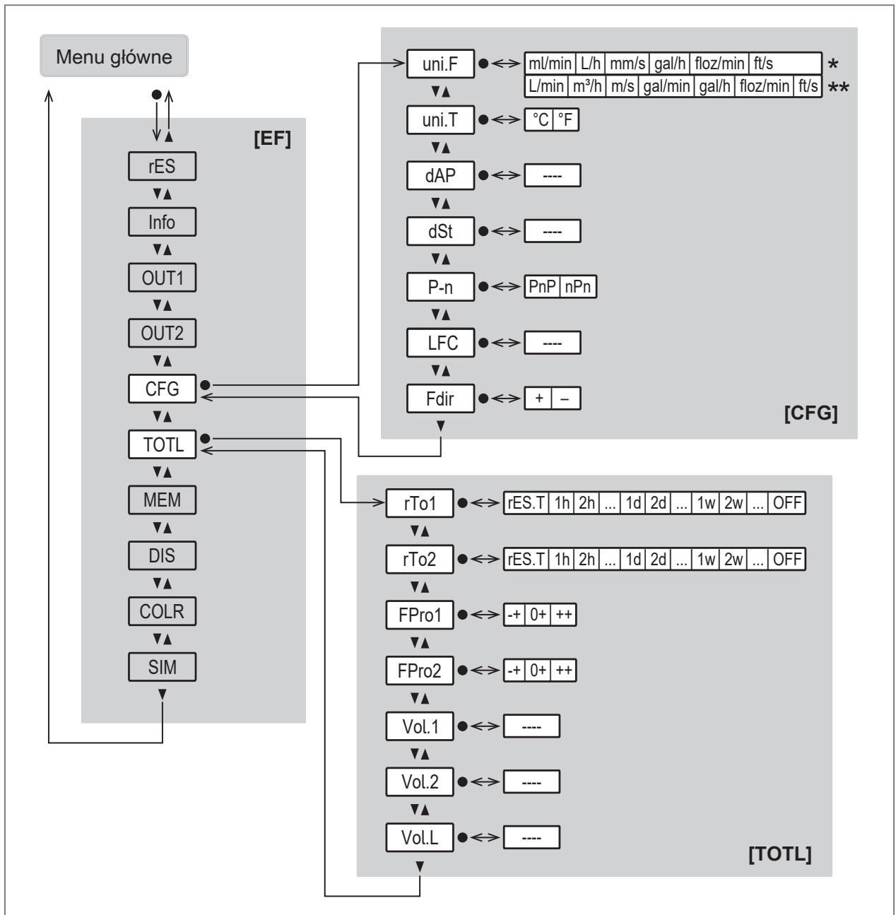 IFM SM4020 - Menu główne i podrzędne - 6