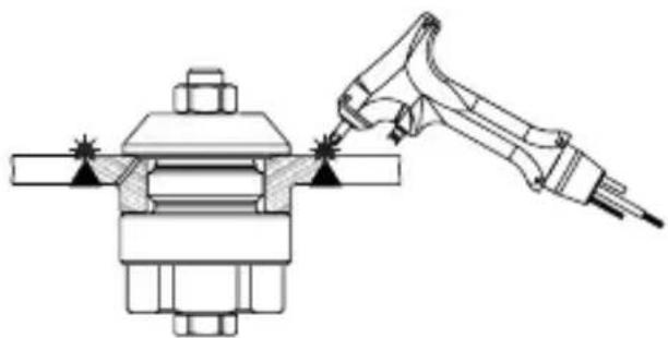 IFM E30157 - Procédure de soudage avec le bouchon à souder - 12