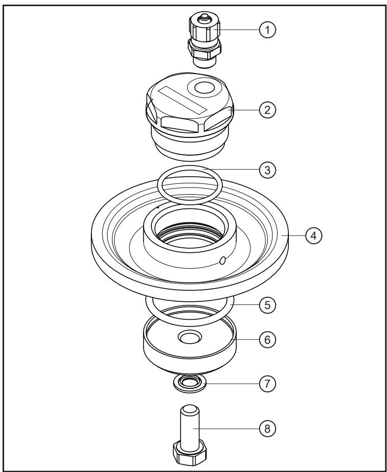 IFM E30130 - Kontrola szczelności: Adapter do wspawania Aseptoflex Vario z E30530 - 2