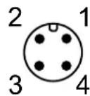 IFM DV2510 - Connecteur M12 io-link, 4 pôles - 1