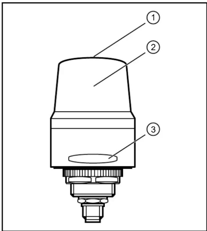 IFM DV2121 - Éléments de service et d'indication - 1