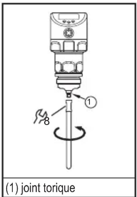 IFM LR2750 - Montage de la tige de sonde - 3