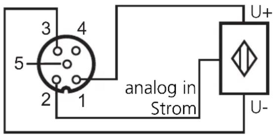 IFM AC2517 - Anschlussbelegung eines 3-Draht-Sensors ohne eigene Versorgung - 1