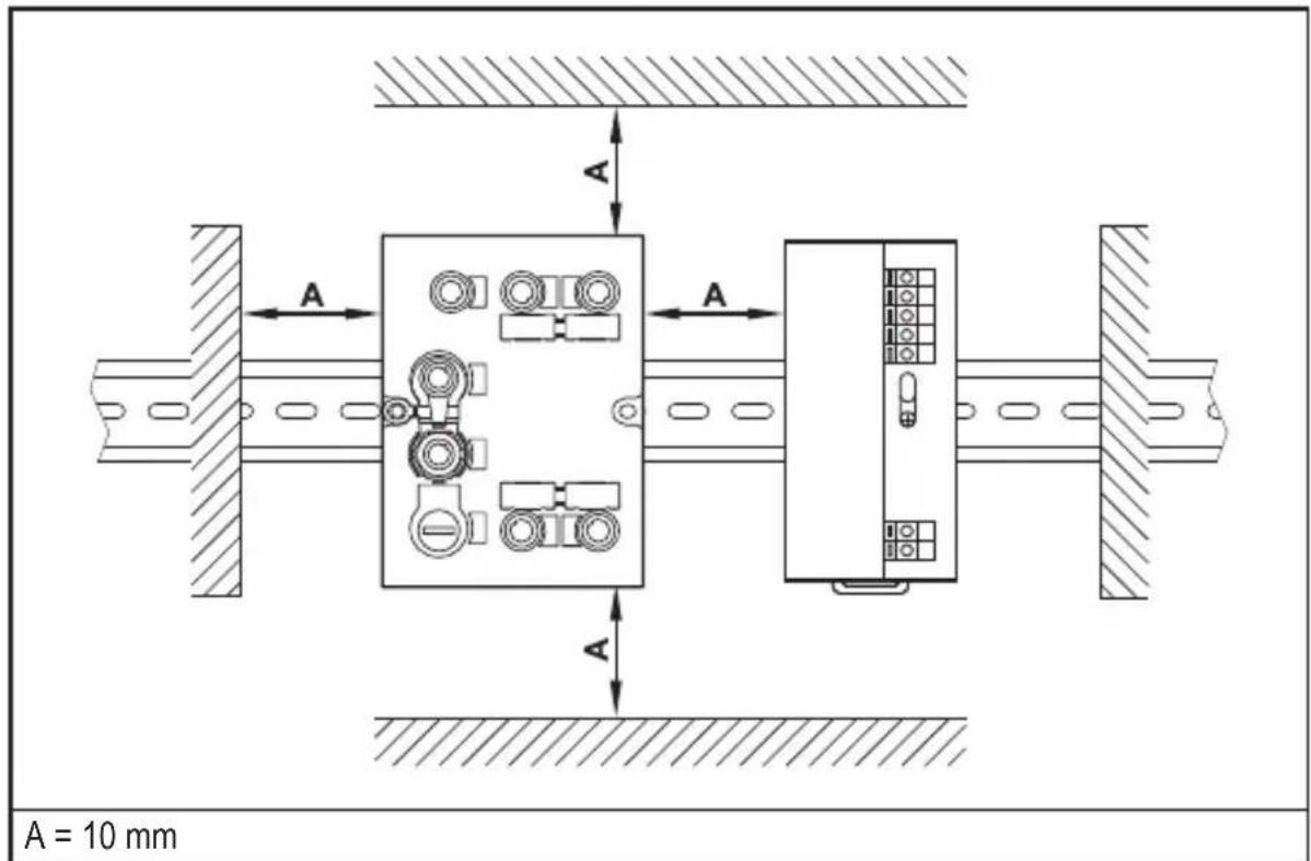 IFM DTE101 - Installation distance - 1