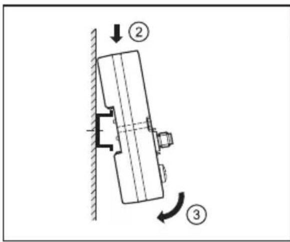 IFM DTE101 - Mounting on DIN rail - 2