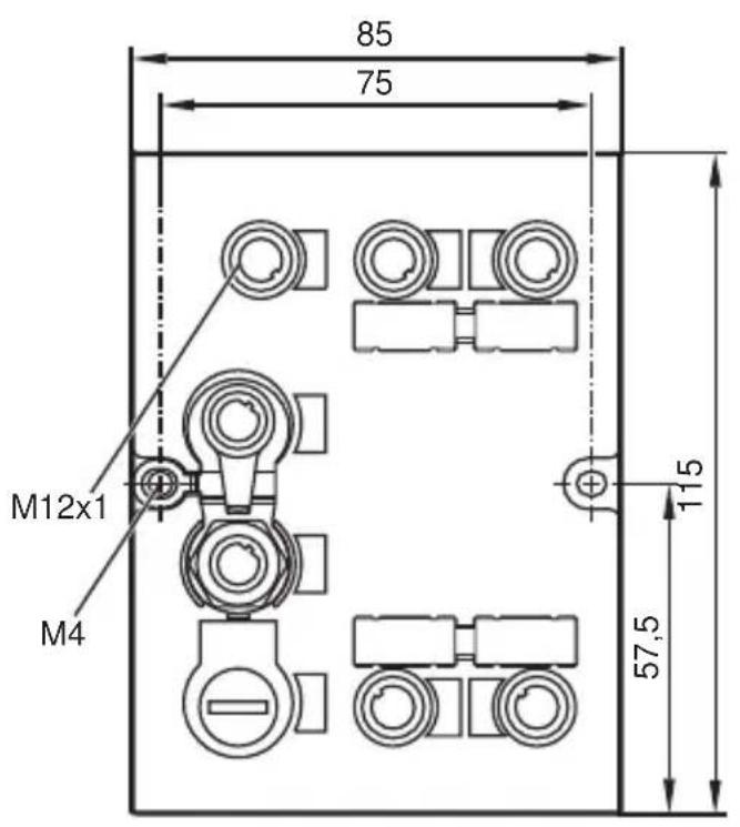 IFM DTE101 - Scale drawing - 1