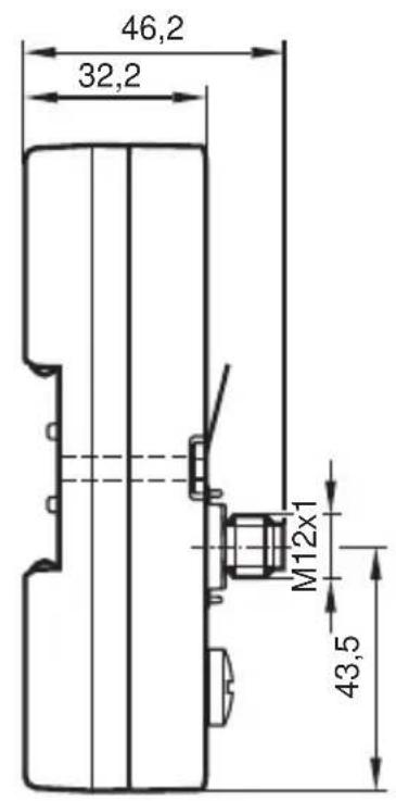 IFM DTE101 - Scale drawing - 2