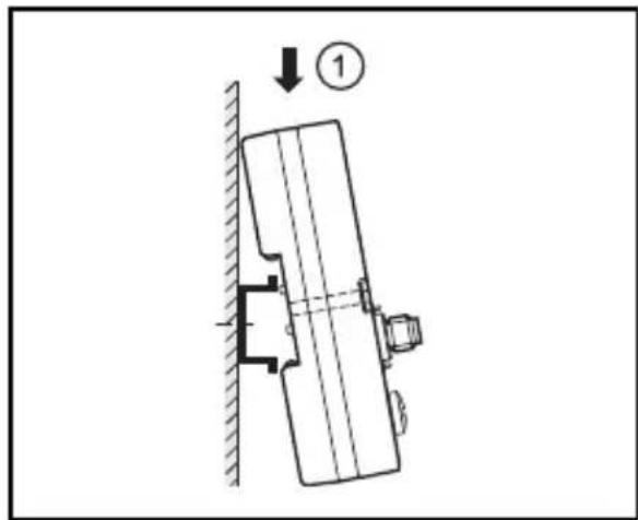IFM DTE100 - Mounting on DIN rail - 1